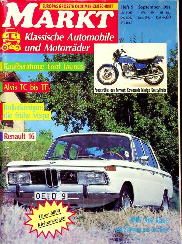 Deckblatt Oldtimer Markt (09/1991)
